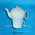Huaide RH41337 6" White Ceramics Tea Set